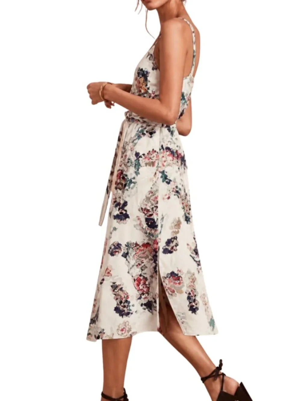 Aritzia Wilfred Astere Floral Midi Wrap‎ Dress XS